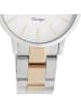 Oozoo Analog-Armbanduhr Oozoo Vintage Series silber, rosegold mittel (ca. 34mm)