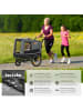tectake Hundewagen 3in1 multifunktional mit Reflektoren, Leine und Warnfahne