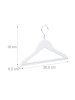 relaxdays 100x Kinderkleiderbügel in Weiß
