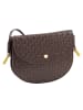 DuDu Skye Umhängetasche Leder 21 cm in coffee brown