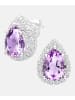 Diamant L'éternel Ohrhänger aus 375 Weißgold mit Diamant mit Amethyst