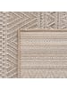 KADIMA DESIGN Teppich Outdoor Flachgewebe Ethno Muster Polypropylen Balkon in Beige