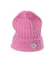 CASH-MERE.CH Bio Rib Mütze in Nelkenrot