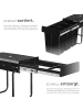 tectake Abfallsammler Ashlyn 26 x 48 x 42 cm, schwarz