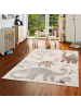 Pergamon Kinderteppich Softstar Kids Dinowelt in grau