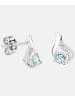 Diamant L'éternel Ohrringe aus 375 Weißgold mit 0.32 Karat Diamant mit Topas