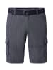 CASAMODA Shorts in graues Mittelblau