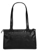 SPIKES & SPARROW Handtasche echt Leder in schwarz
