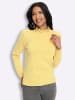Sieh an! Stehkragen-Pullover in zitrone