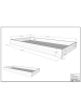 58 aufm Kessel FAMILIENBETT 90x200 140x200 Keeley Buche Weiß mit Schublade
