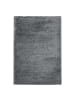 KADIMA DESIGN Teppich Hochflor Shaggy Uni Style Polypropylen Wohnzimmer in Hellgrau