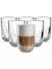 LEONARDO 6er Set Latte Macchiato Gläser (3) Gocce 390 ml in transparent
