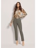 MADELEINE Slim Fit Stretchhose mit Biesen in khaki