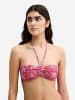 Marc O'Polo Triangel-Bikini-Top Abstract Leaf in raspberry coulis leaf print