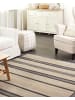 Beliani Geflochtener Teppich TALPUR in Beige/Grau - (W) 160 x (H) 0.5 x (L) 230 cm