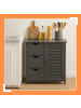 relaxdays Badezimmerschrank in Grau - (B)60 x (H)80 x (T)30 cm