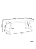 Beliani Esszimmertisch WARTON in Braun/Schwarz - (W) 90 x (H) 74 x (L) 160 cm