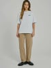 Norr T-shirt Sanda in White w. green print