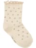 Minymo Kinder Socken "Socks with Lettuce Hem (2-Pack)" in Braun
