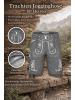PAULGOS Jogginghose Design Trachten Lederhose Bermuda Shorts Kurz JOK3 in Dunkelgrau