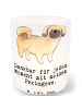 Mr. & Mrs. Panda Teelichthalter Pekingese Moment mit Spruch in Transparent