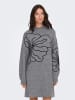 JDY Strickkleid in Dark Grey Melange