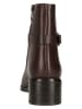 Clarks Ankle Boots Wreen Buckle in 5228 Dark Brown Lea