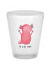 Mr. & Mrs. Panda Schnapsglas Axolotl Hurra ohne Spruch in Transparent