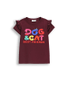 Coccodrillo T-Shirt mit kurzem Ärmel in dunkelrot