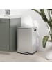 HOMCOM Mülleimer in Silber 70L x 34,8B x 59H cm