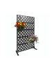 relaxdays Sichtschutz "Rauten" in Schwarz - (B)110 x (H)183 x (T)50 cm