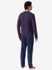 Schiesser Schlafanzug Casual Essentials in aubergine