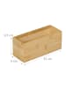 relaxdays 2 x Aufbewahrungsbox in Natur - (B)23 x (H)9,5 x (T)9 cm