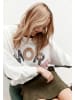 More & More softes Baumwollmix-Sweatshirt in off white