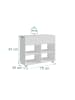 relaxdays Rollcontainer in Weiß - (B)70 x (H)61 x (T)30 cm