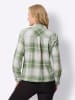 Sieh an! Flanell-Bluse in eucalyptus-ecru-kariert