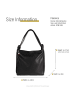 Florence Leder Schultertasche, Cityrucksack Florence Tasche schwarz ca. 40cm