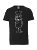 Logoshirt T-Shirt Maus - Outline in schwarz