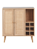 Beliani Sideboard PAGET in Braun - (W) 83 x (H) 89 x (L) 39 cm