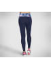 Skechers Leggings "GOWALK SUMMER ROSE HW FL LEGGING" in Dunkelblau / Hellrosa