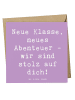Mr. & Mrs. Panda Faltkarte Spruch Erster Schultag Abenteuer mit ... in Lavendeltraum
