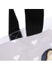 Mr. & Mrs. Panda Tote Bag Pinguin Liebe ohne Spruch in Grau Pastell