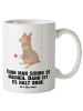 Mr. & Mrs. Panda Tasse mit Henkel Alpaka Blume mit Spruch in Weiß