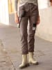 Heine Strickjacke in champagner-sesam-gestreift
