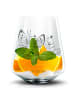 Mr. & Mrs. Panda Whiskyglas Raupe Schmetterling ohne Spruch in Transparent