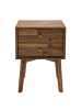 Signature Nachttisch PAUL in Dunkles Holz - (W) 45  x (H) 61  x (L) 35  cm