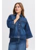 PULZ Jeans Jeansjacke PZKATJA Casual fit in Dark Blue Denim