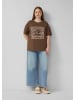 QS T-Shirt in 89D1_dunkelbraun