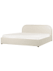 Beliani Doppelbett QUILLIEN in Beige - (W) 191 x (H) 91 x (L) 217 cm