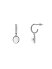 Steel_Art Ohrstecker Damen Saga silberfarben poliert in silberfarben poliert